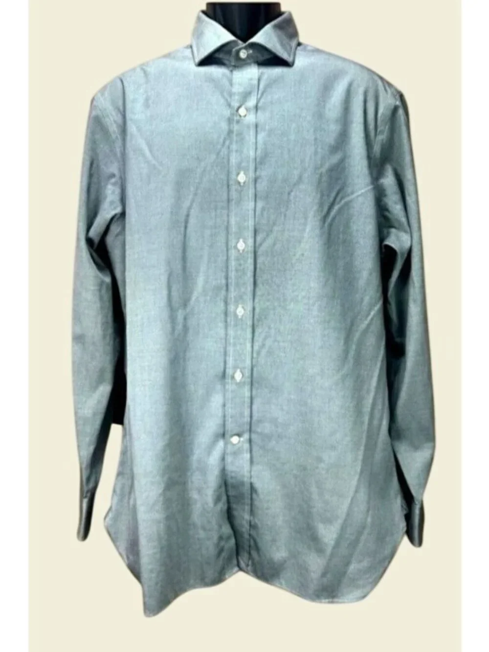 Polo Ralph Lauren Mens Slim Fit Gray Dress Shirt 16.5 Medium